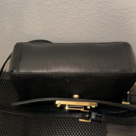 India Hicks The Lady P Bag Crossbody Purse Black Leather Bag Designer - Picture 6 of 15